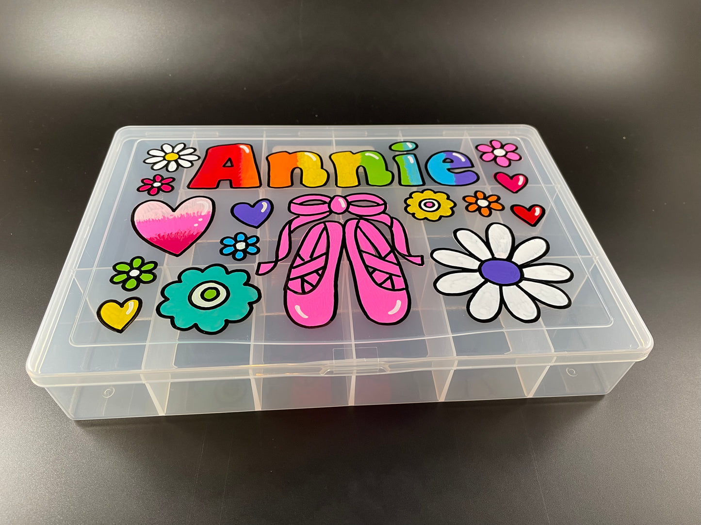 Small hand-painted personalized bead or string case