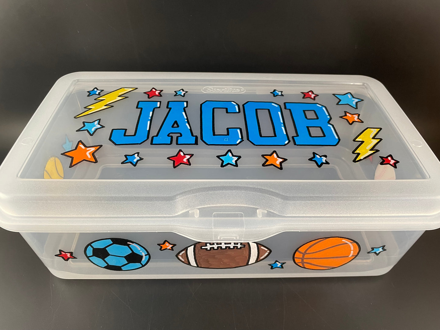 Hand-painted personalized small storage box