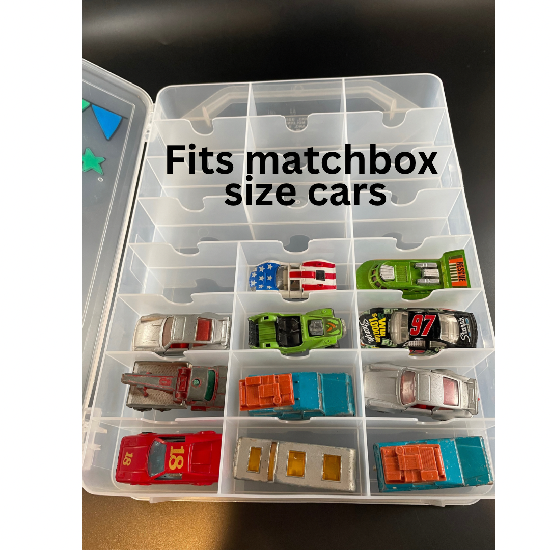 Double sided matchbox car case