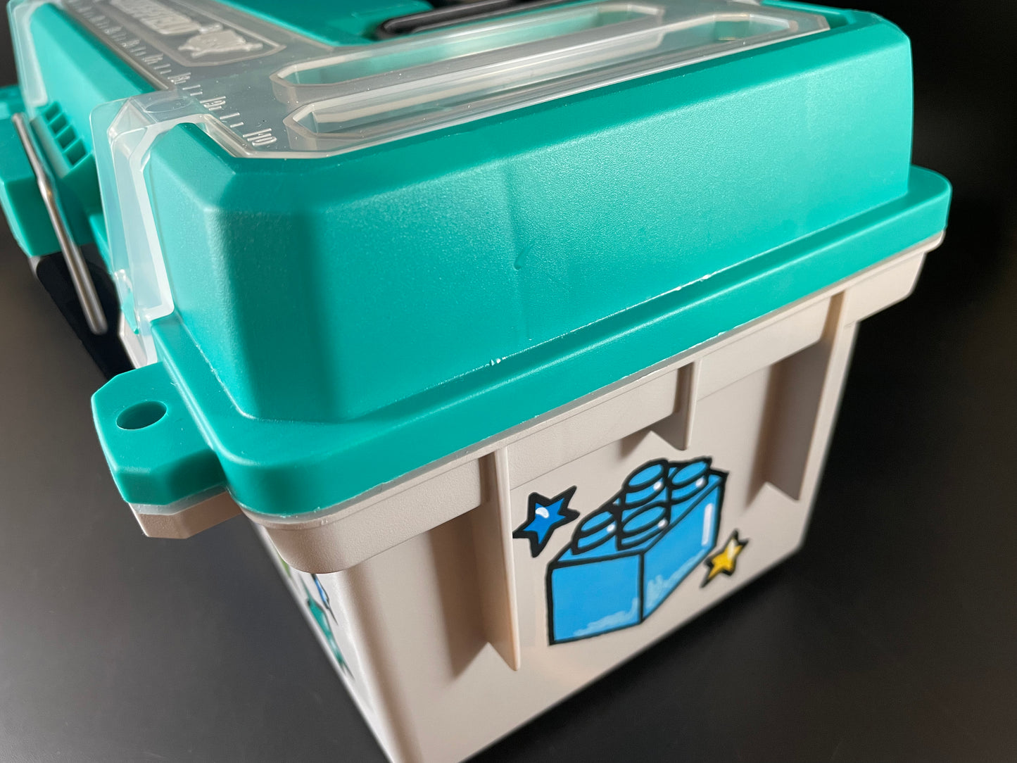 Hand-painted, custom personalized toolbox