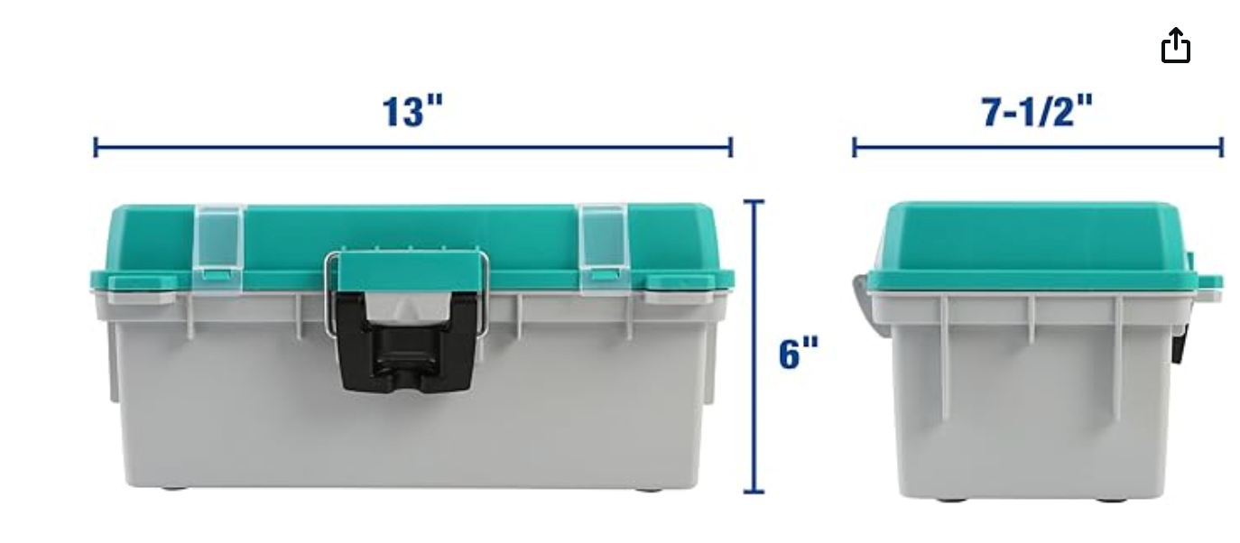 Hand-painted, custom personalized toolbox