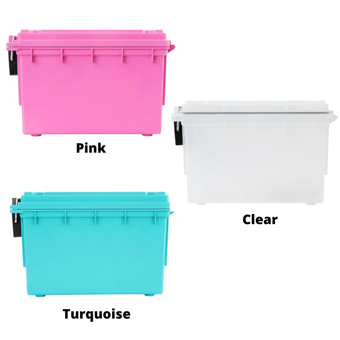 Small carry case with handle color options - pre personalization