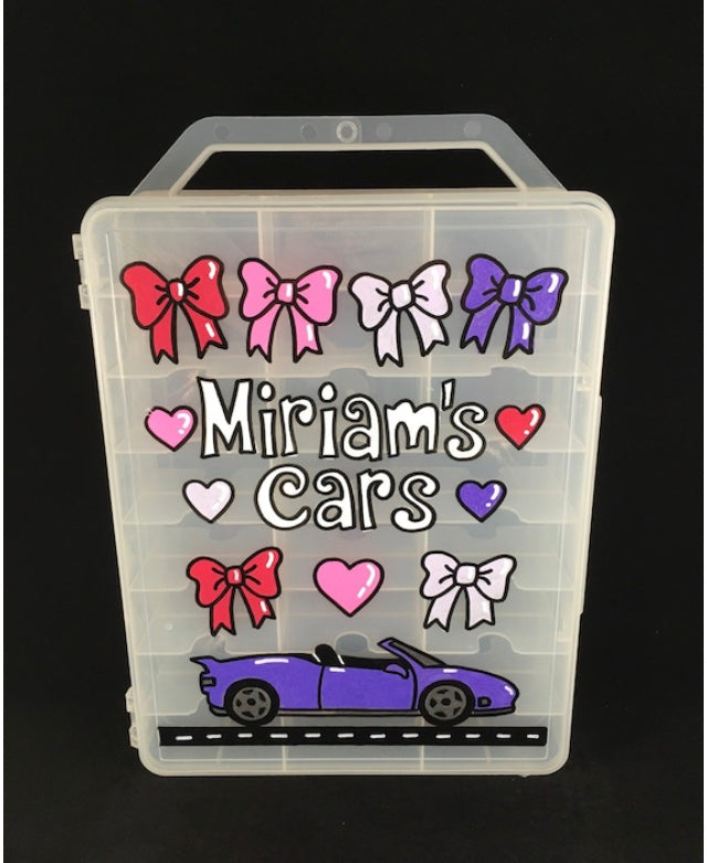 Bows and hearts double sided car case