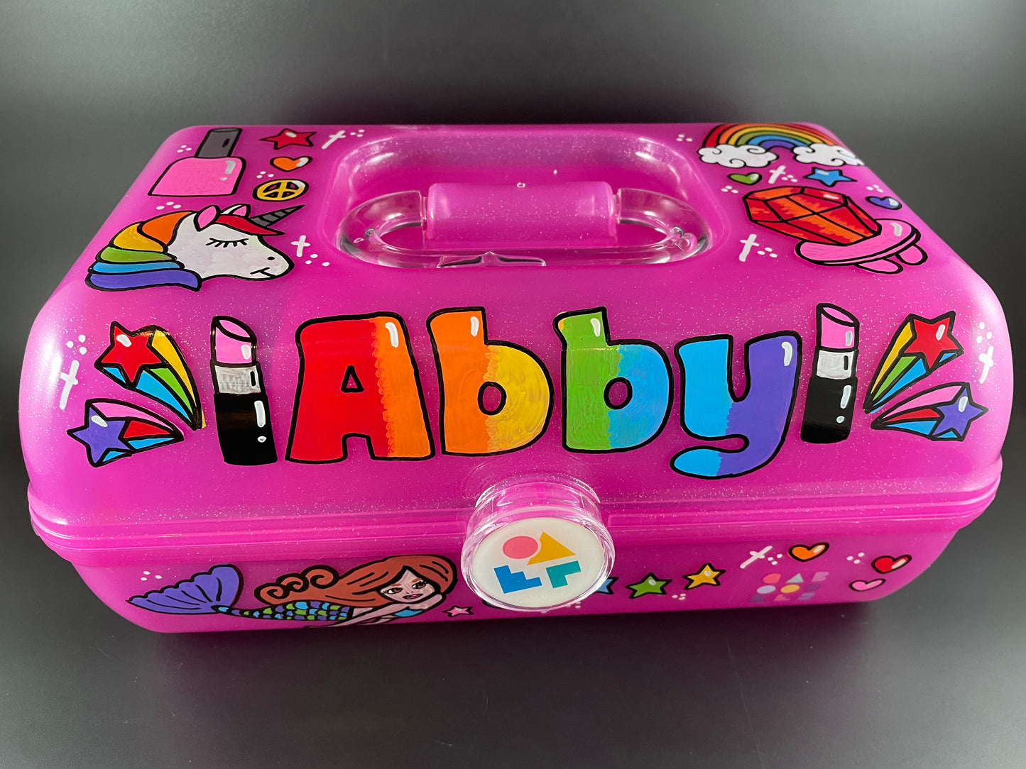 CUSTOM personalized, hand-painted caboodle