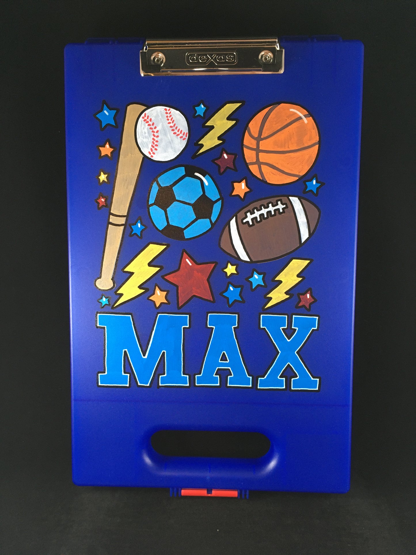 Hand-painted personalized clipboard case