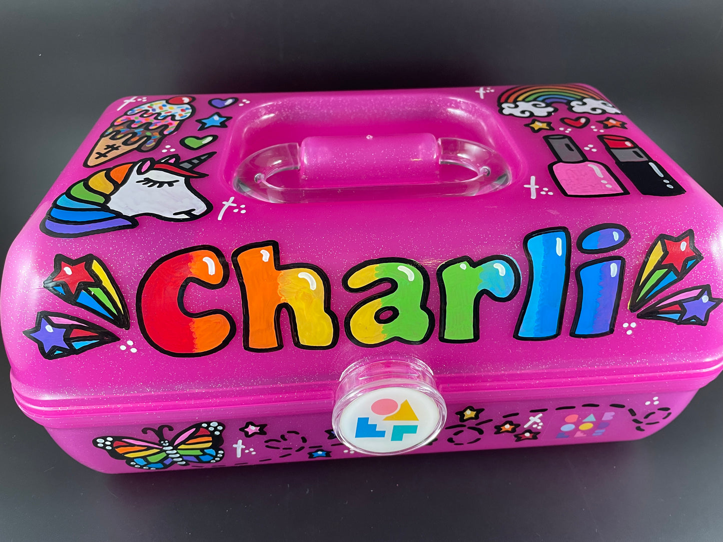CUSTOM personalized, hand-painted caboodle